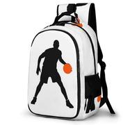 WECECE Mochila Basketball Niño Chicos 1º-5º Grado, Mochilas Escolar para 6 a 12 Años Mochila con Basketball para Escuela y Outdoor