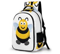 WECECE Mochila Bee Motif Escolar Niño, Mochilas Escolares Primaria Transpirable y Cómoda para Infantiles De 7 a 12 Años, Mochila Colegio Moderna con Kawaii Style