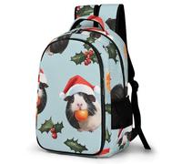 WECECE Mochila Bonito Holandés Cerdo 1º-3º Curso Niña Mochila Escolar Conejillo de Indias Cerdo 9-13 Años Niño Mochila Colegio Resistentes, Bookbag Clases Viaje y Uso Diario