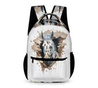 WECECE Mochila Caballo Para Niños,mochilas Animal 3D Caballo Ligera Para Estudiantes, Bonita Y Moderna Mochilas Escolar Para Niños Y Niñas