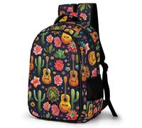 WECECE Mochila Cactus Pattern Escolar Niña, Mochilas Primaria Escolares Transpirable para Infantil Niño De 8 10 12 Años, Kawaii Mochila Chicas Colegio con Plants Cacti