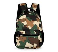 WECECE Mochila Camuflaje Niña Niño 8-12 Años Mochila Secundaria Camuflaje Curso 3-6 y 1º ESO Escolares Bolsa Escolar Formato Grande 43x32x15 cm Uso Diario Libros y Cuadernos