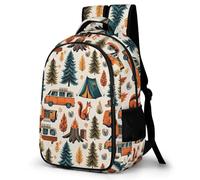 WECECE Mochila Car Motif para Niñas - Mochila Escolar Niño Ligera - Mochilas Escolares con Cartoon Zorro para Chicas Adolescentes 7 a 14 Años Colegio Viajes