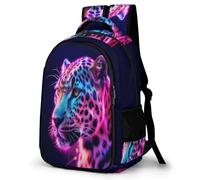 WECECE Mochila Cheetah Escolar Niño Adolescente Transpirable, Mochila para Niñas con Animal Leopard 6 a 10 Años, Mochilas Escolares Grande y Ligera