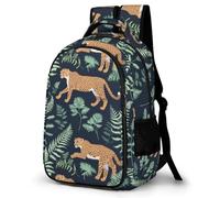 WECECE Mochila Cheetahs Colegio Niño 8-12 Años-Mochila Escolar Primaria Infantil Ligera con Animal Leopards para La Escuela, Viajes y El Día a Día