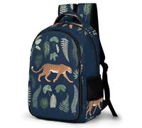 WECECE Mochila Cheetahs Escolar Niña, Mochilas Escolar Niño 1º-5º Curso, Mochila para Adolescente con Animal Leopards para Colegio y Viajes