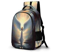 WECECE Mochila Colegio Angels Chicos y Chicas ESO 1º-2º Bolsa Escolar Alas 12-16 Años Mochila Juvenil, Daypack Impermeable Duradera para Viaje y Ocio Uso Diario