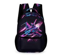 WECECE Mochila Colegio Avión Estudiantes Chicos Curso 2-5 Mochila Patrón de Luchador 1-2 Curso Chicas 10 Años Bookbag Bolsillo Frontal Práctico Libros Objetos Pequeños Outdoor Tiempo Libre
