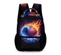 WECECE Mochila Colegio Baloncesto Chicos y Chicas 8-12 Años Bolsa Escolar Baloncesto 2-5 Curso Curso 1-4 Bolsa de Escuela Bolsillo Frontal Práctico Cosas de Colegio Botella Regalo Cumpleaños