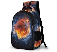 WECECE Mochila Colegio Baloncesto Escolares 11 Años Mochila Escolar Tema de Baloncesto Niña Colegio Daypack Ligera Resistente Moderna Senderismo Viaje Uso Diario Regalo Diario