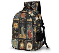 WECECE Mochila Colegio Carta de Tarot Niño 8 Años Mochila Escolar Chica Colegio Backpack para Estudiantes Moderna Duradera Resistente Vuelta al Cole Actividades Escolares