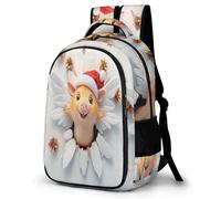 WECECE Mochila Colegio Cobaya Chicas 12-16 Años Mochila Secundaria Lindo Neerlandés Cerdo Estudiantes Secundaria Bookbag Duradera Grande Cómoda Instituto Actividades Escolares