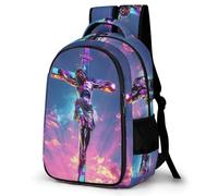 WECECE Mochila Colegio Diseño de Jesús Estudiantes 15 Años Mochila Secundaria Jesús Cristiano Chica Instituto Bookbag Duradera Resistente Moderna Senderismo Viaje Regalo Diario
