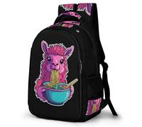 WECECE Mochila Colegio Divertido Alpaca Niño 12 Años Mochila de Animal Llamas Chicas Estudiantes Bookbag Impermeable Grande Moderna Excursión Regalo Cumpleaños Regalo Diario