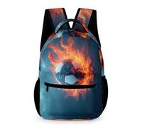 WECECE Mochila Colegio Fútbol Chicos Escolar Primaria Bolsa Escolar Fútbol 3 Curso Chicas 10-13 Años Mochila Estudiantes Ligera Resistente Cuadernos Botella Paraguas Colegio Viaje Uso Diario