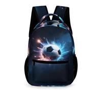 WECECE Mochila Colegio Fútbol Escolar Primaria Chicos Chicas Mochila Primaria Fútbol 1 Curso 9-13 Años Bolsa Escolar Ligera Resistente Bolsillo Frontal Bolsillos Laterales Regalo Cumpleaños