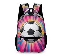 WECECE Mochila Colegio Fútbol Preescolar Primaria 7 Años Mochila Diseño de Balón de Fútbol 3 Curso Niña Escolares Niño Bookbag Ligera Resistente Libros Botella Paraguas Regalo Escolar