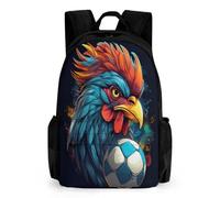 WECECE Mochila Colegio Gallo Mochila Escolar Infantil 8 Años Mochilas Escolar Niña 12 Años Bolsos Con Gallina Francesa Book Bag Adolescente School Backpack