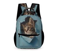WECECE Mochila Colegio Gatito Mochila Escolar Infantil 6 Años Mochilas Escolar Niña 10 Años Bolsos Con Gato Book Bag Primaria School Backpack