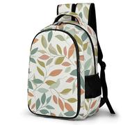 WECECE Mochila Colegio Hoja Instituto 8-12 Años para Niños Mochila Infantil Tema de Hojas Planta Niñas Mochilas Escolares De Moda, Book Bag para Instituto Viaje y Uso Diario
