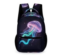 WECECE Mochila Colegio Motivo de Medusa Estudiantes Chicos 7 Años Mochila Primaria Criatura Marina Chicas 6 Curso Bookbag Resistente Uso Diario Cosas de Colegio Botella Regalo Escolar