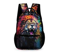 WECECE Mochila Colegio Motivo León Mochila Escolar Infantil 6 Años Mochilas Escolar Niña 10 Años Bolsos Con Leones Animales Rey Book Bag Primaria School Backpack