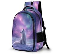 WECECE Mochila Colegio Patrón Zorro Niña Primaria 3º-5º Mochila Escolar Diseño Animal Niño 6-10 Años Bolsa Escolar para Escolares, Backpack Moderna Ligera en Viaje y Ocio Gran Capacidad