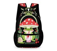 WECECE Mochila Colegio Rana Infantil Primaria 6-10 Años Bolsa Colegio Pequeño Animal 2 Curso Niña Escolares Niño Backpack Ligera con Bolsillos Laterales Libros Objetos Pequeños Vuelta al Cole