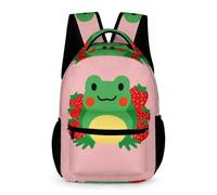 WECECE Mochila Colegio Rana Infantil Primaria 6-10 Años Bolsa Colegio Pequeño Animal 2 Curso Niña Escolares Niño Backpack Ligera con Bolsillos Laterales Libros Objetos Pequeños Vuelta al Cole