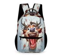 WECECE Mochila Colegio Reno Mochila Escolar Infantil 6 Años Mochilas Escolar Niña 10 Años Bolsos Con Animal Cracker 3D Book Bag Primaria School Backpack