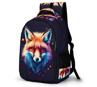 WECECE Mochila Colegio Zorro Niña Primaria 3º-5º Mochila Escolar Animal Niño 6-10 Años Bolsa Escolar para Escolares, Backpack Moderna Ligera en Viaje y Ocio Gran Capacidad