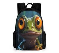 WECECE Mochila Con Estampado De Rana O Feo Para Niño Niñas, Mochila De Escuela Primaria, Secundaria, Mochilas Casual Kid Back Pack