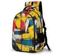 WECECE Mochila con Graffiti Escolar Niño Adolescente, Mochila Colorido Colegio Grand Capacidad para Juveniles Chico 10 a 18 Años, Mochilas para Portátil