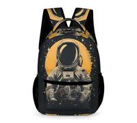 WECECE Mochila Con Patrón De Astronauta Para Niños, Alumnos De Primaria, 16.2 Pulgadas, Ligero E Impermeable Mochilas Spaceman De Viaje