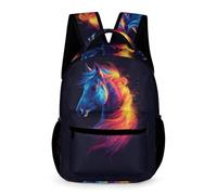 WECECE Mochila Con Patrón De Caballo Para Niños, Mochila Animal Caballo Adolescentes, 16 Pulgadas, Primaria, Ligero E Impermeable, Mochilas