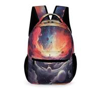 WECECE Mochila Con Patrón De Cielo Estrellado Para Niños, Alumnos De Primaria, 16.2 Pulgadas, Ligero E Impermeable Mochilas Colorido De Viaje