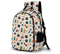 WECECE Mochila con Tema de Graduación Escolar Niño Adolescente, Mochila Bandera de Irlanda Colegio Grand Capacidad para Juveniles Chico 10 a 18 Años, Mochilas para Portátil