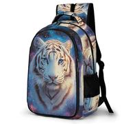 WECECE Mochila con Tiger Print Escolar Niño Adolescente, Mochila Animal Tiger Colegio Grand Capacidad para Juveniles Chico 10 a 18 Años, Mochilas para Portátil