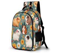 WECECE Mochila Cute Guinea Pig Adolescente Chicos - Mochila con Animal Instituto Bachillerato para Ordenador Mochilas Casual Ligera Vuelta Al Cole, Cumpleaños O Navidad