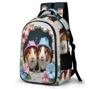 WECECE Mochila Cute Guinea Pig Niño Chicos 1º-5º Grado, Mochilas Escolar para 6 a 12 Años Mochila con Animal para Escuela y Outdoor
