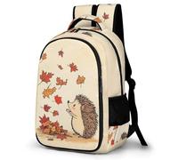 WECECE Mochila Cute Hedgehog Escolar Niño, Mochilas Adolescente Chica, Mochila Escolar Niña a Partir De 5° Grado, Mochilas Casual con Tema de Otoño, para Escuela Primaria y Secundaria