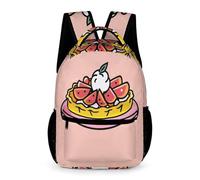 WECECE Mochila De Burger Print Para Alumnos De Primaria, Mochila Para 1º 2º 3º,4º,5º Niños, Niñas, Tela De Poliéster, Impresión De Comida Estampada,One_Size