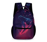 WECECE Mochila de Caballo Estampado Niños 9 Años Bolsa Escolar Animal Motivo Curso 4 Niñas School Bag Ligera Resistente 43x32x15 cm Excursión Libros y Cuadernos