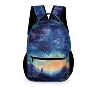 WECECE Mochila De Cielo Estrellado Para Alumnos De Primaria, Mochila Para 1º 2º 3º,4º,5º Niños, Niñas, Tela De Poliéster, Impresión De Colorido,One_Size