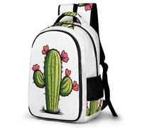 WECECE Mochila de Diseño de Cactus Niños 8-12 Años Mochila Colegio Estampado Plantas Chica Escolares Daypack Grande Impermeable Moderna Colegio Viaje Uso Diario Regalo Diario