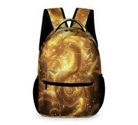 WECECE Mochila de Dragón Ilustración Niño Niña 8 Años Bolsa Escolar Chino Estilo Curso 3 Escolares School Bag Moderna 43x32x15 cm Tiempo Libre Libros y Cuadernos