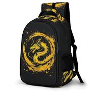 WECECE Mochila de Dragón Patrón Niña 11 Años Mochila Chino Estilo Chica Primaria Backpack para Estudiantes Resistente Impermeable Cómoda Vuelta al Cole Actividades Escolares