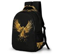 WECECE Mochila de Escuela Águila Motivo Chico 12-16 Años Bolsa Escolar Estampado Pájaro Chica ESO 1º-4º Mochila Secundaria, Backpack Práctica Duradera para Escuela y Viaje Libros y Cuadernos