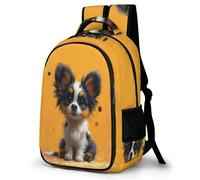 WECECE Mochila de Escuela Border Collie Perro Chico 9-14 Años Bolsa Escolar Cachorro Chica ESO 1º-2º Mochila Secundaria, Daypack Grande Ajustable para Uso Diario y Paseo Clases y Salidas