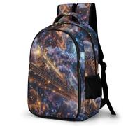 WECECE Mochila de Escuela Dream Tren Chico 10-14 Años Bolsa Escolar Ferrocarril Tren Chica Estudiantes 12-16 Mochila Secundaria, Bookbag Ligera Resistente para Colegio y Excursión